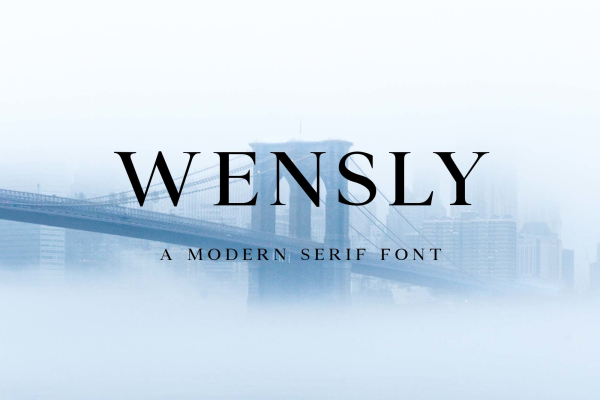 Modern Wensley Serif Font