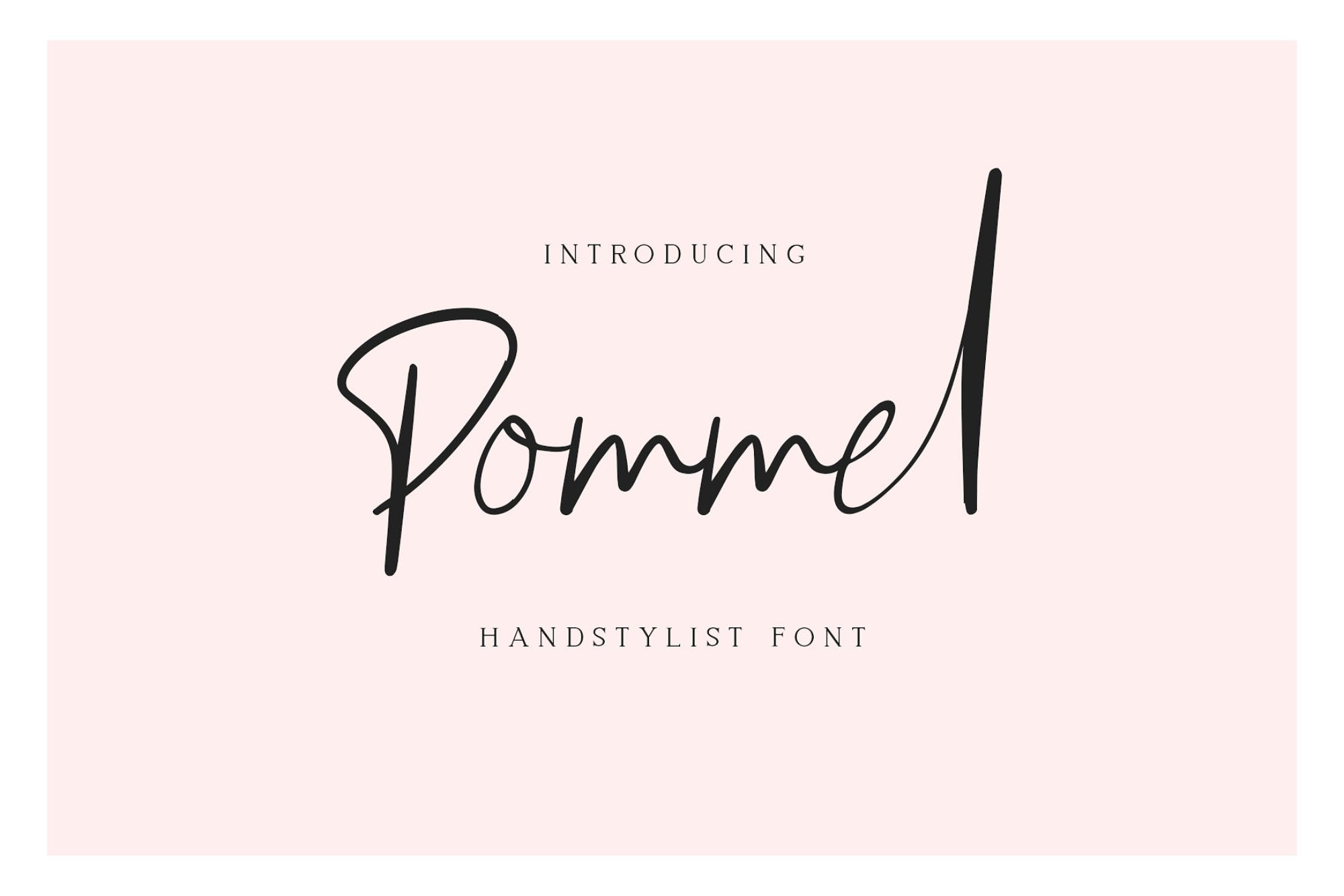 Pommel Stylish Script Font