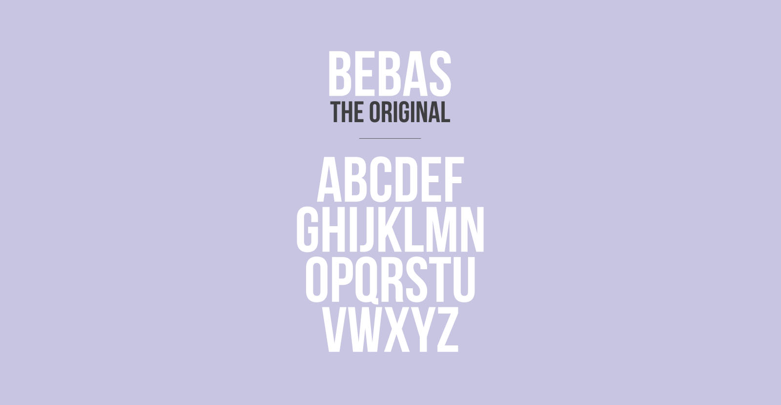 Bebas Condensed Uppercase Font