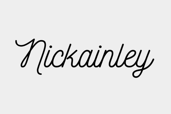 Monoline Nickainley Typeface