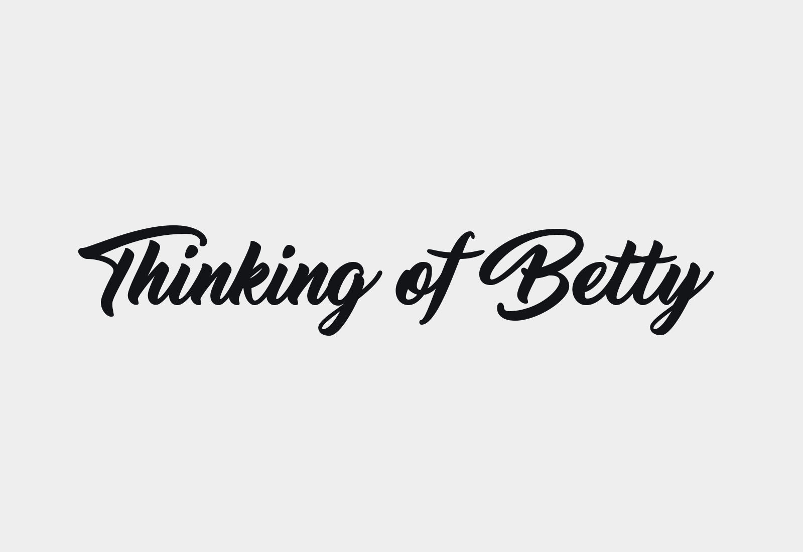 Thinking of Betty Typeface