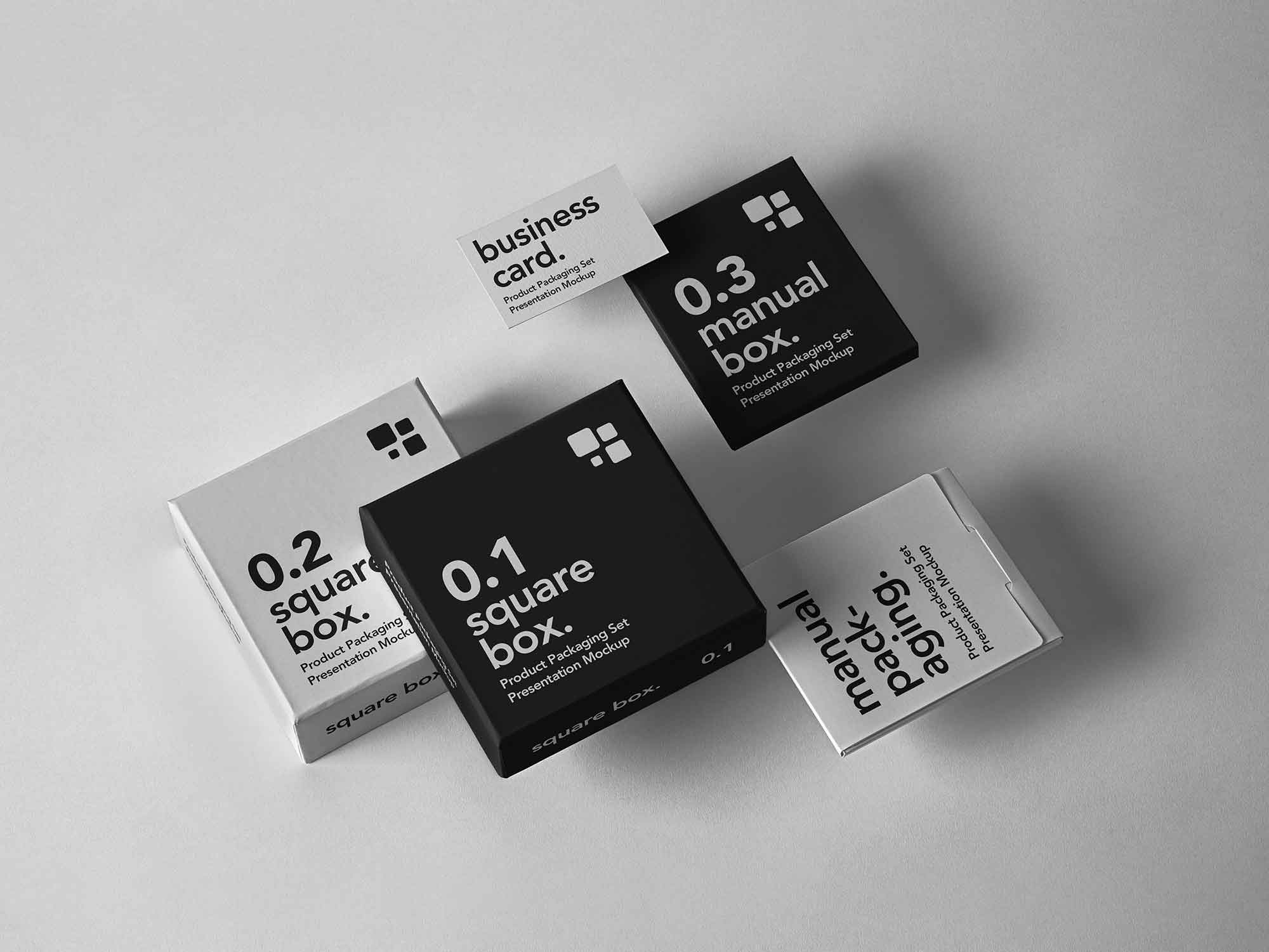 Product Packaging Boxes Mockup