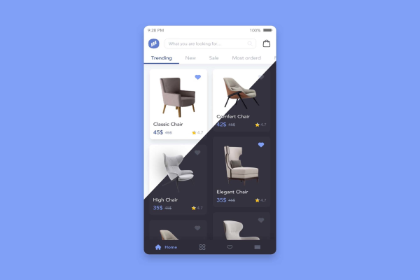 Furniture Store App UI Template