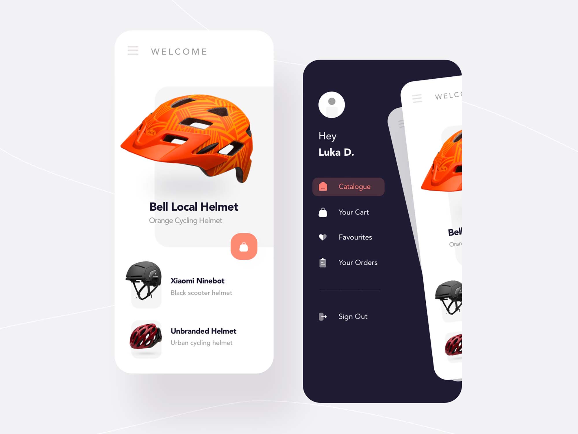 Helmet Shopping App Template