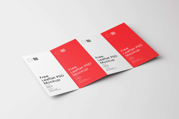 Four-Fold Brochure Mockup