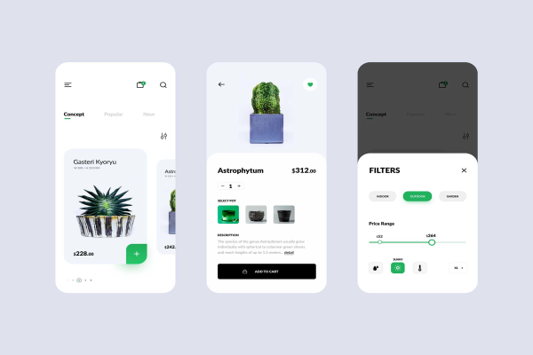 Plant Shop E-commerce App Template
