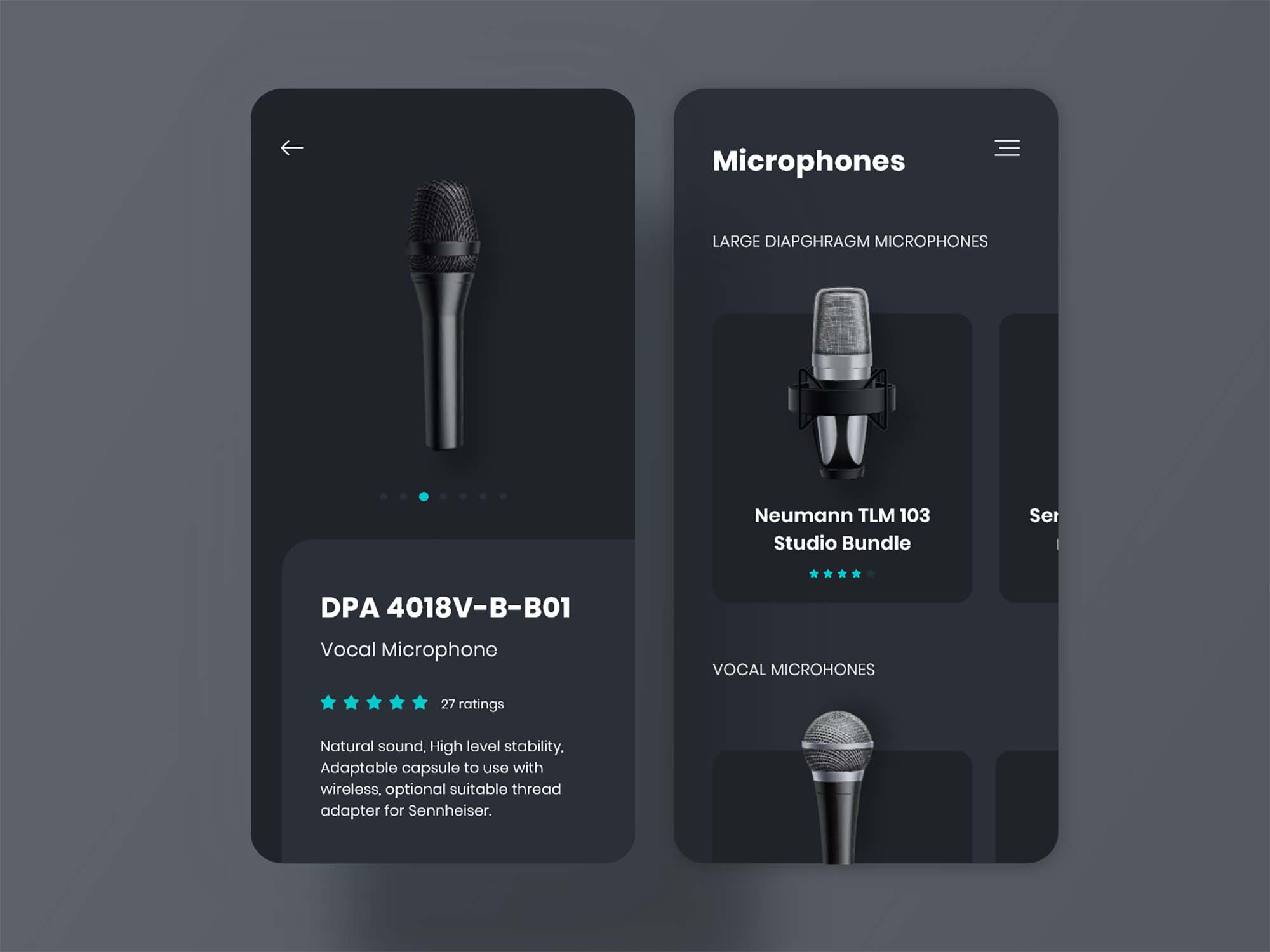 Microphones App Template