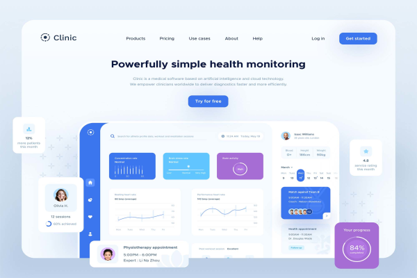 Clinic Dashboard UI Template