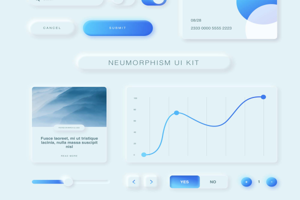 Neumorphism UI Kit