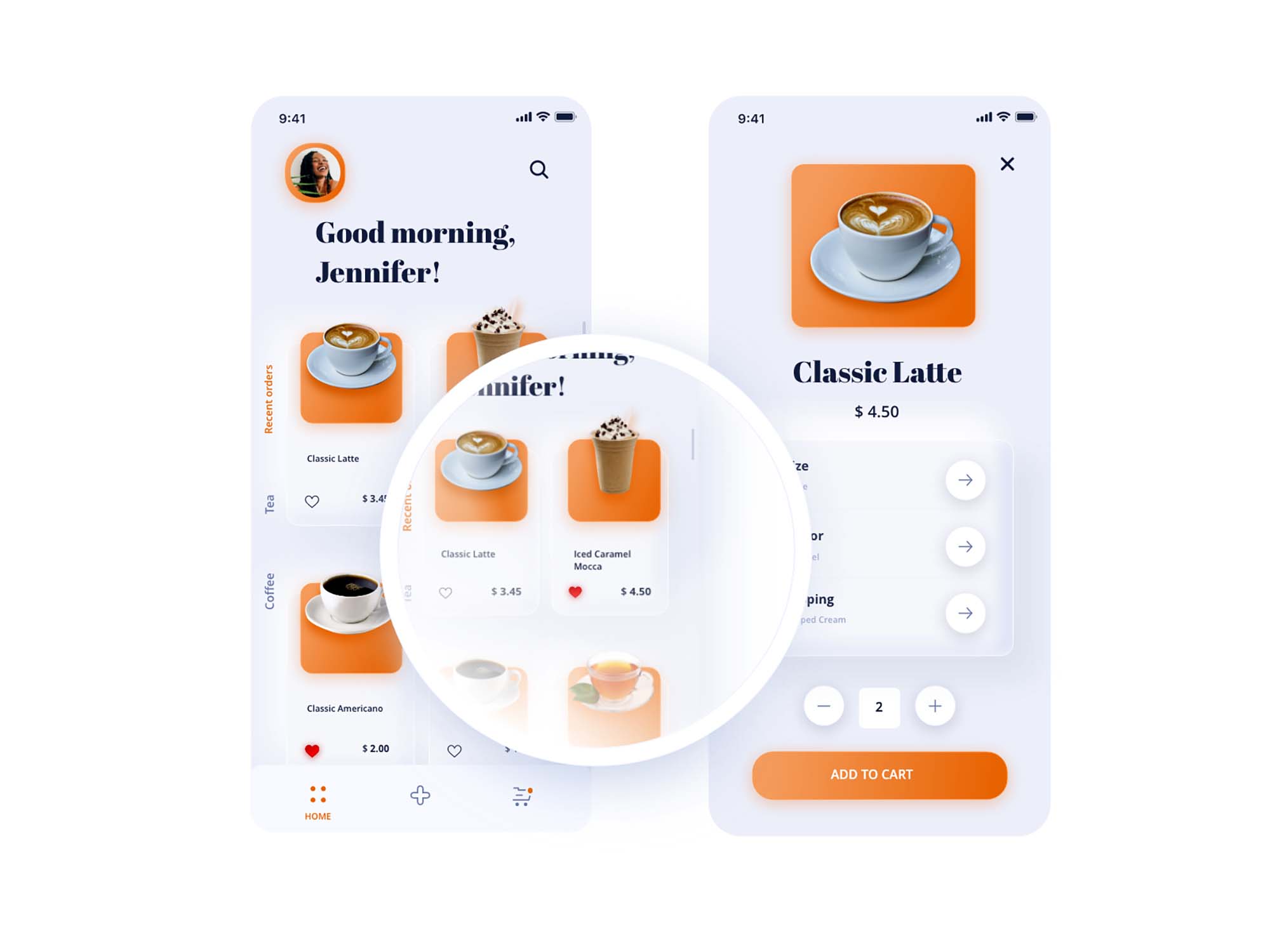 Neuromorphic Coffee App Template