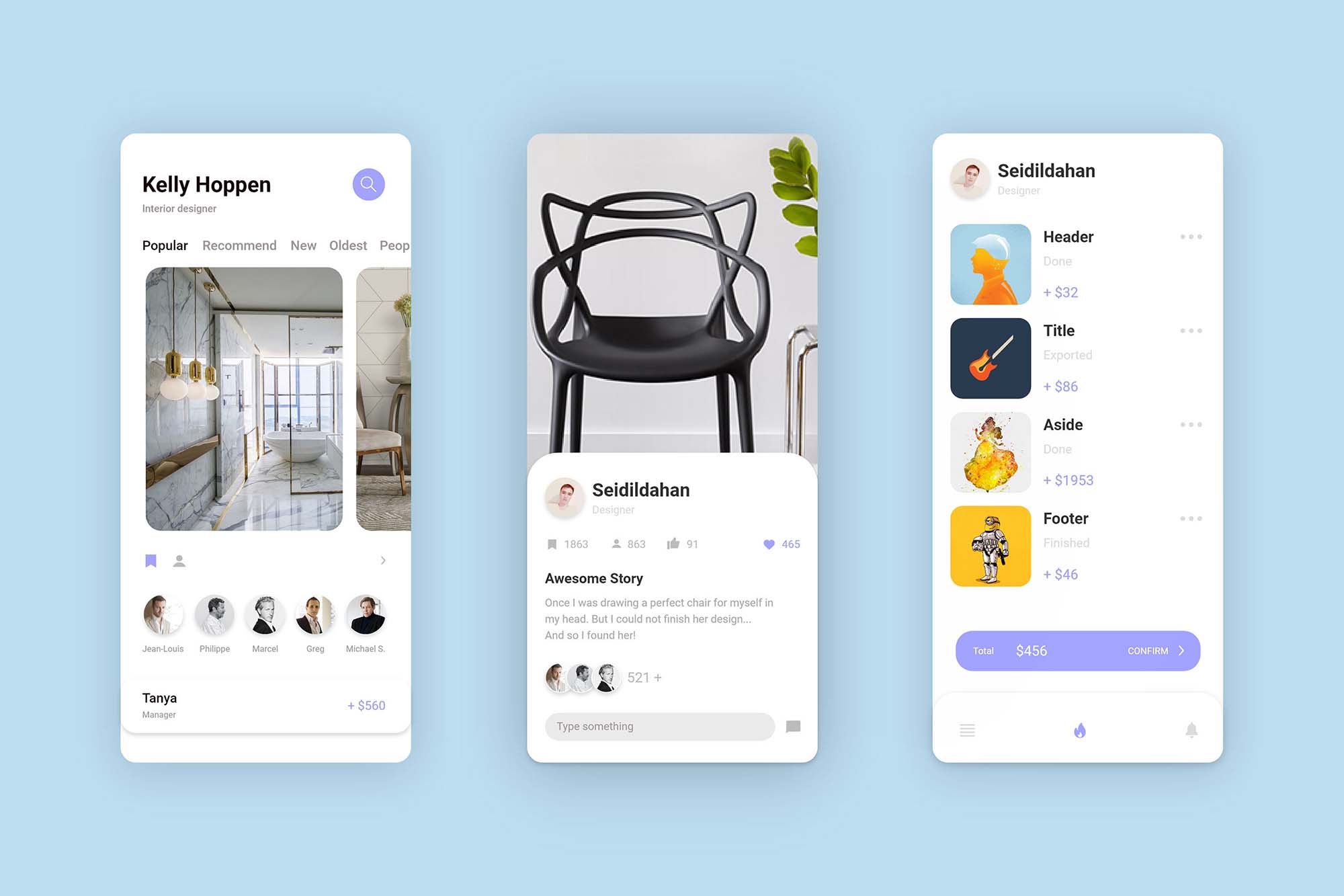 Download Interior Design App Template Free By Seidildahan Przhanov