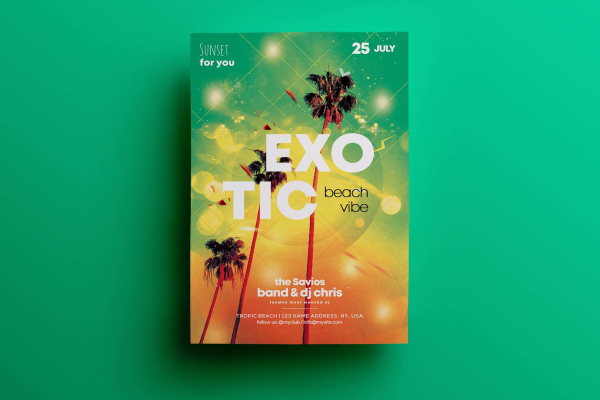 Exotic Summer Flyer Template