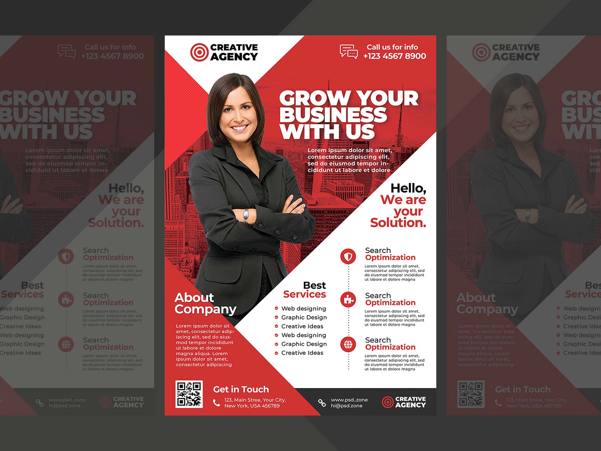 A4 Corporate Flyer Template, PSD, Free Download