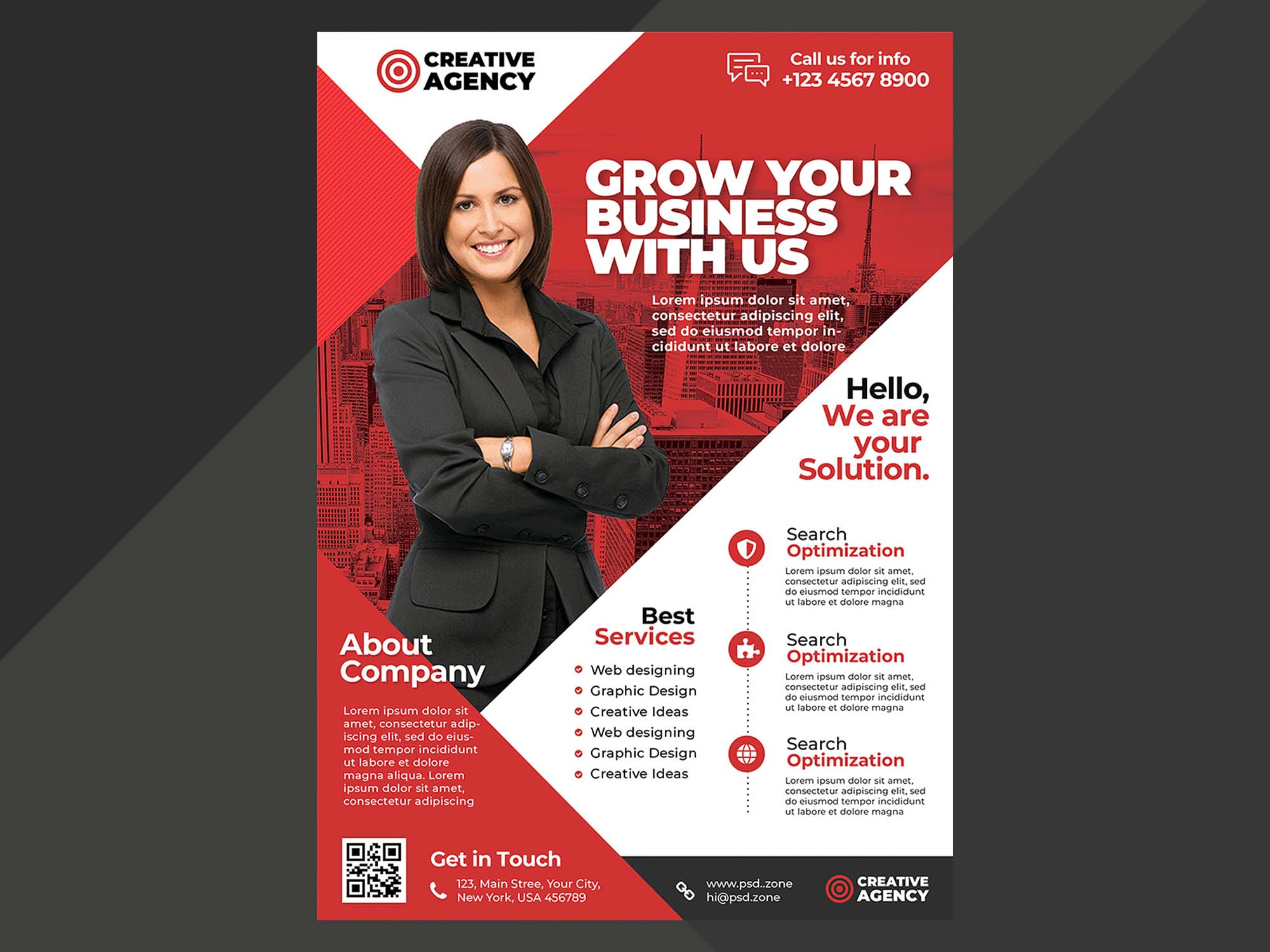 A4 Corporate Flyer Template