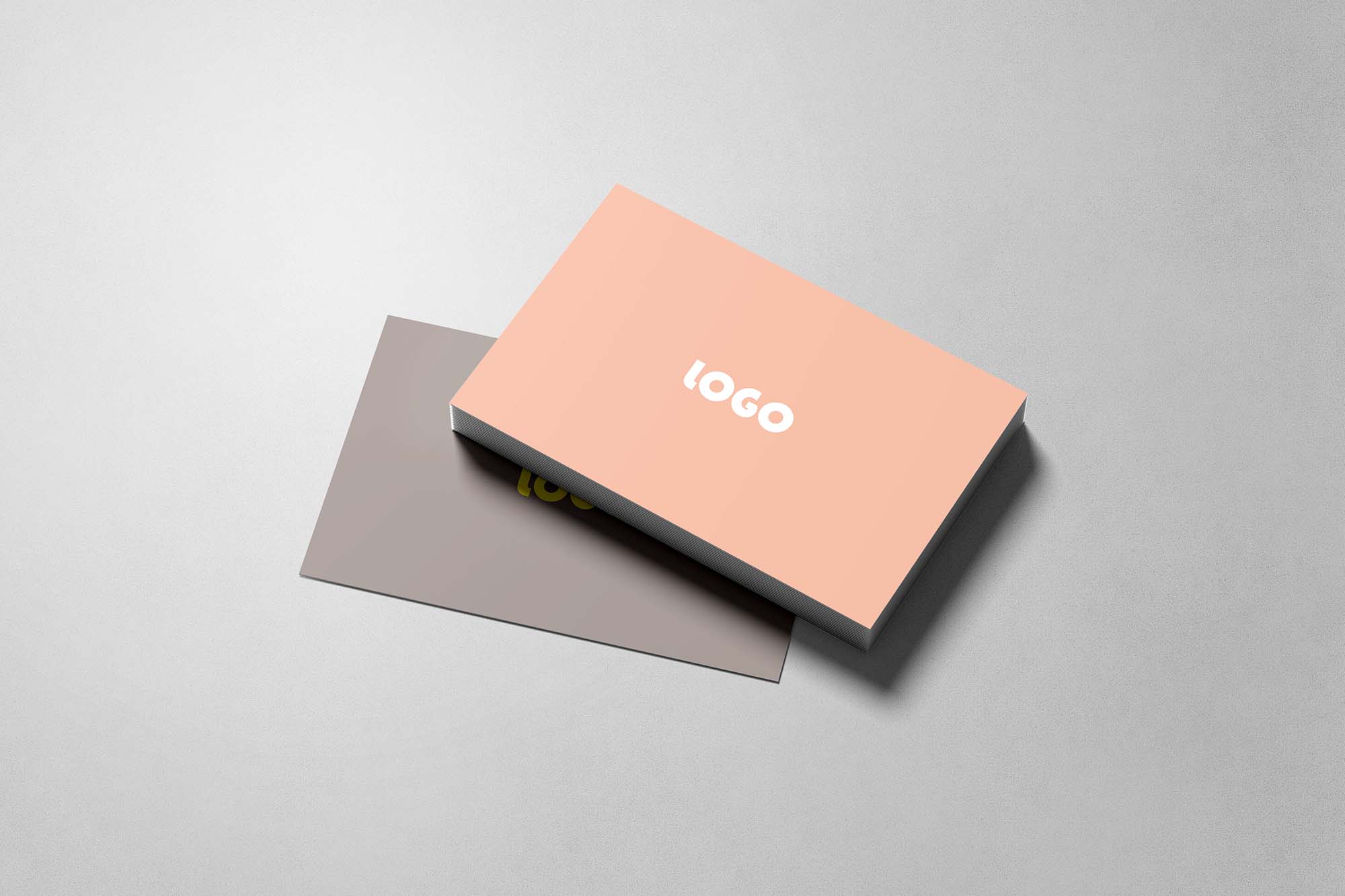 Multiple Business Cards Mockup