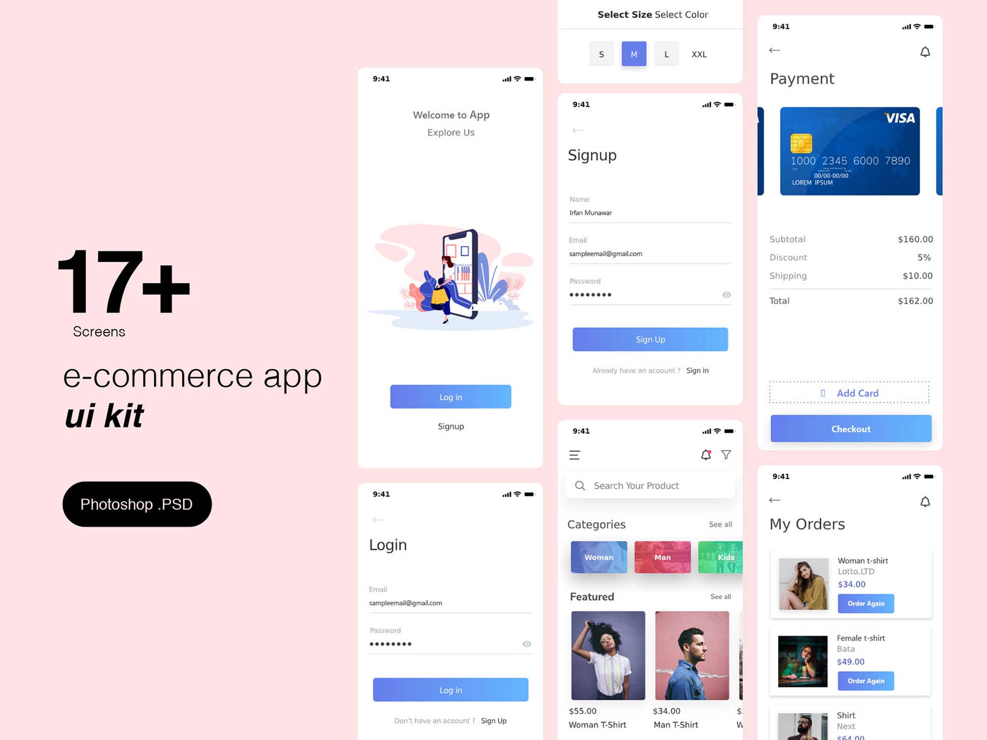 E-commerce App Ui Kit Template