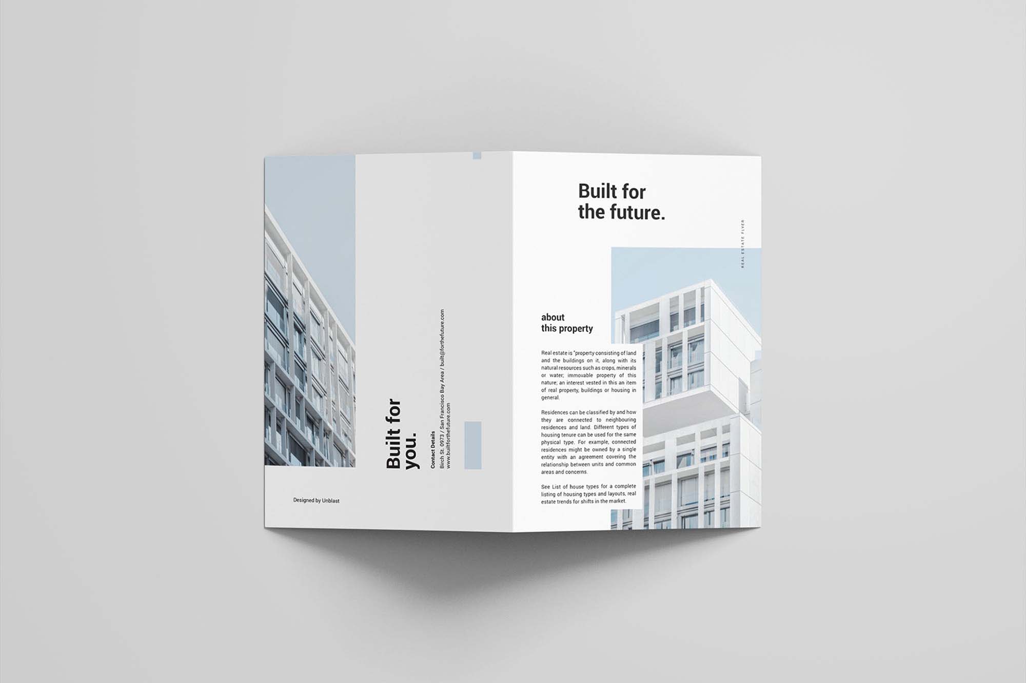 A21 Real Estate Bifold Brochure Template  AI, SVG, Vector  Free Throughout Ai Brochure Templates Free Download