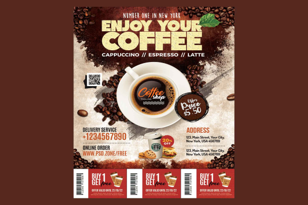 Coffee Shop Flyer Template