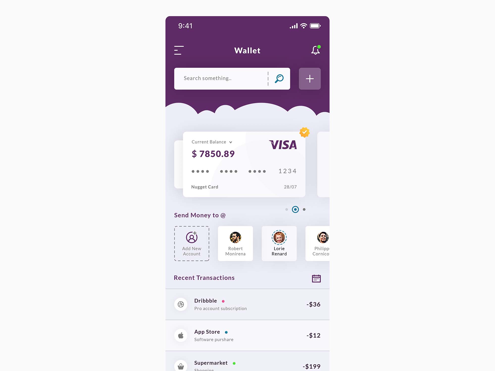 Wallet & Dashboard App Template