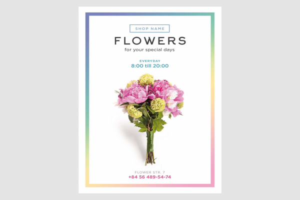 Flower Shop Flyer Template