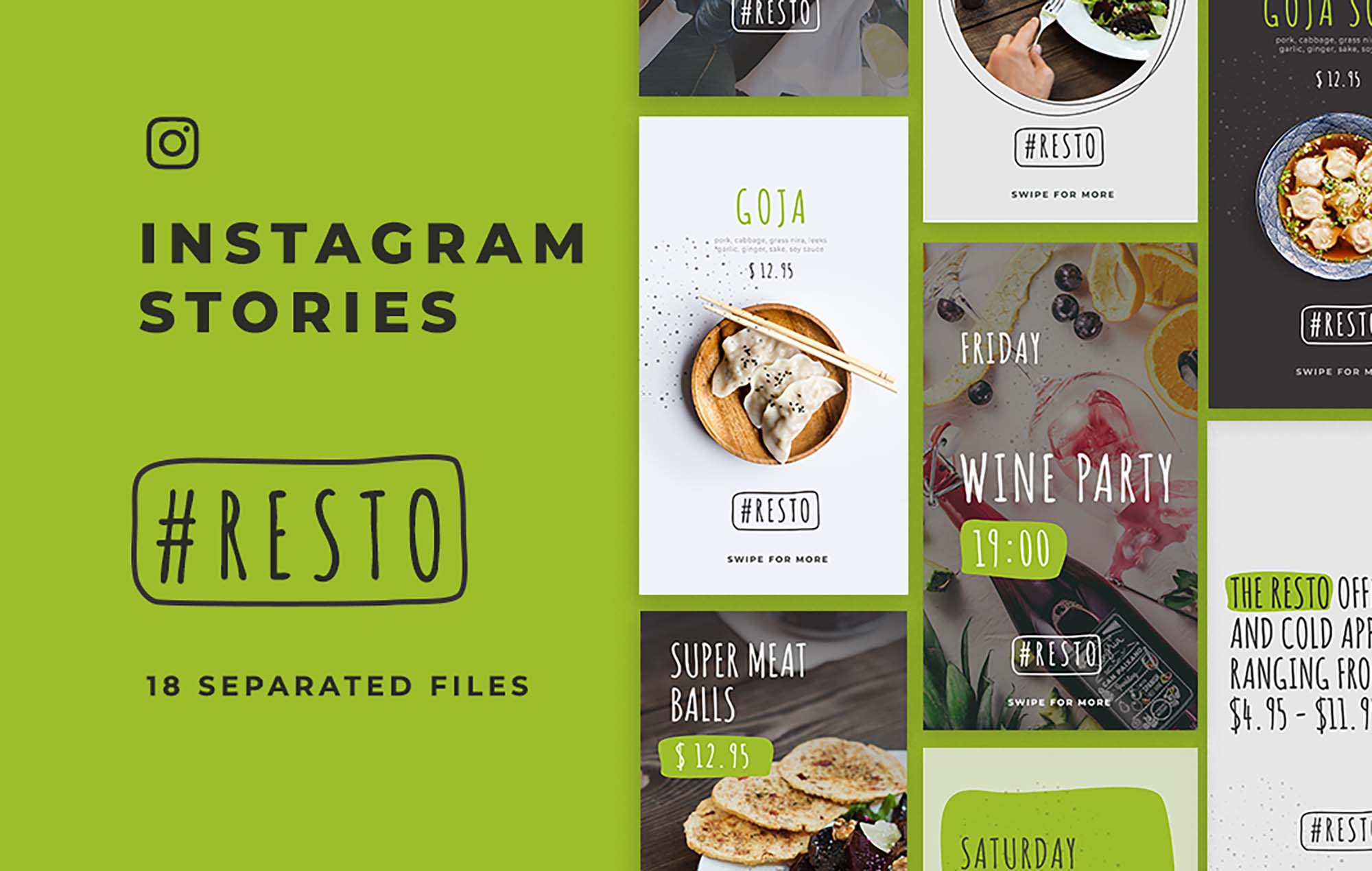 Resto Instagram Stories Template