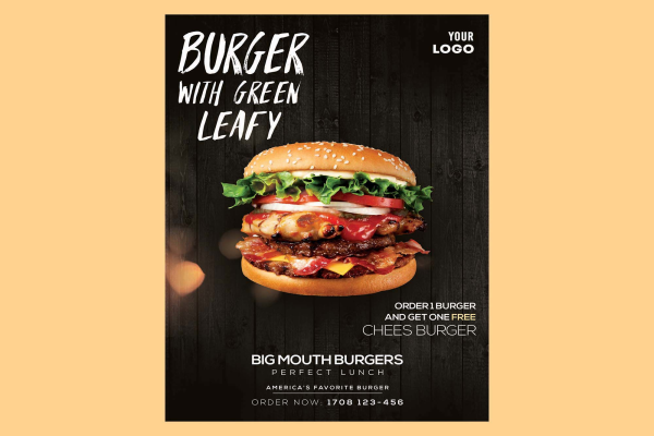Burger Ad Flyer Template