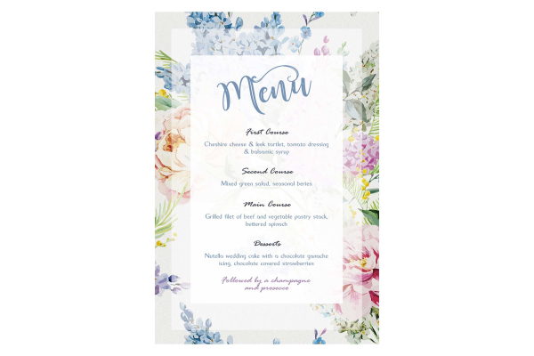 Floral Wedding Invitation Set Template