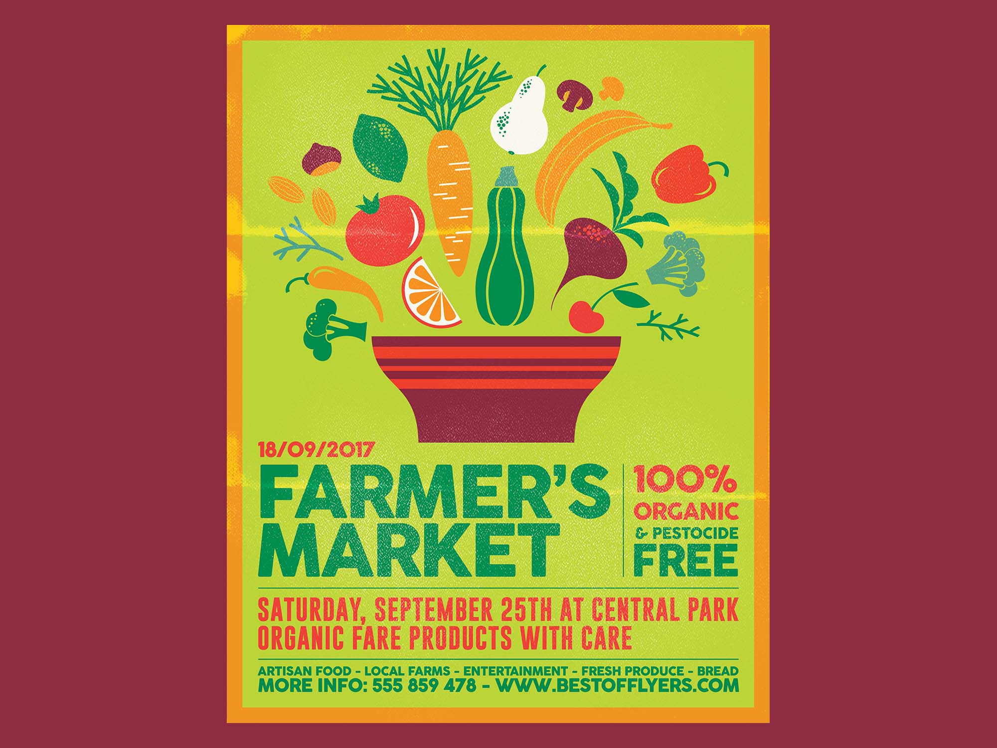 Farmers Market Poster Template
