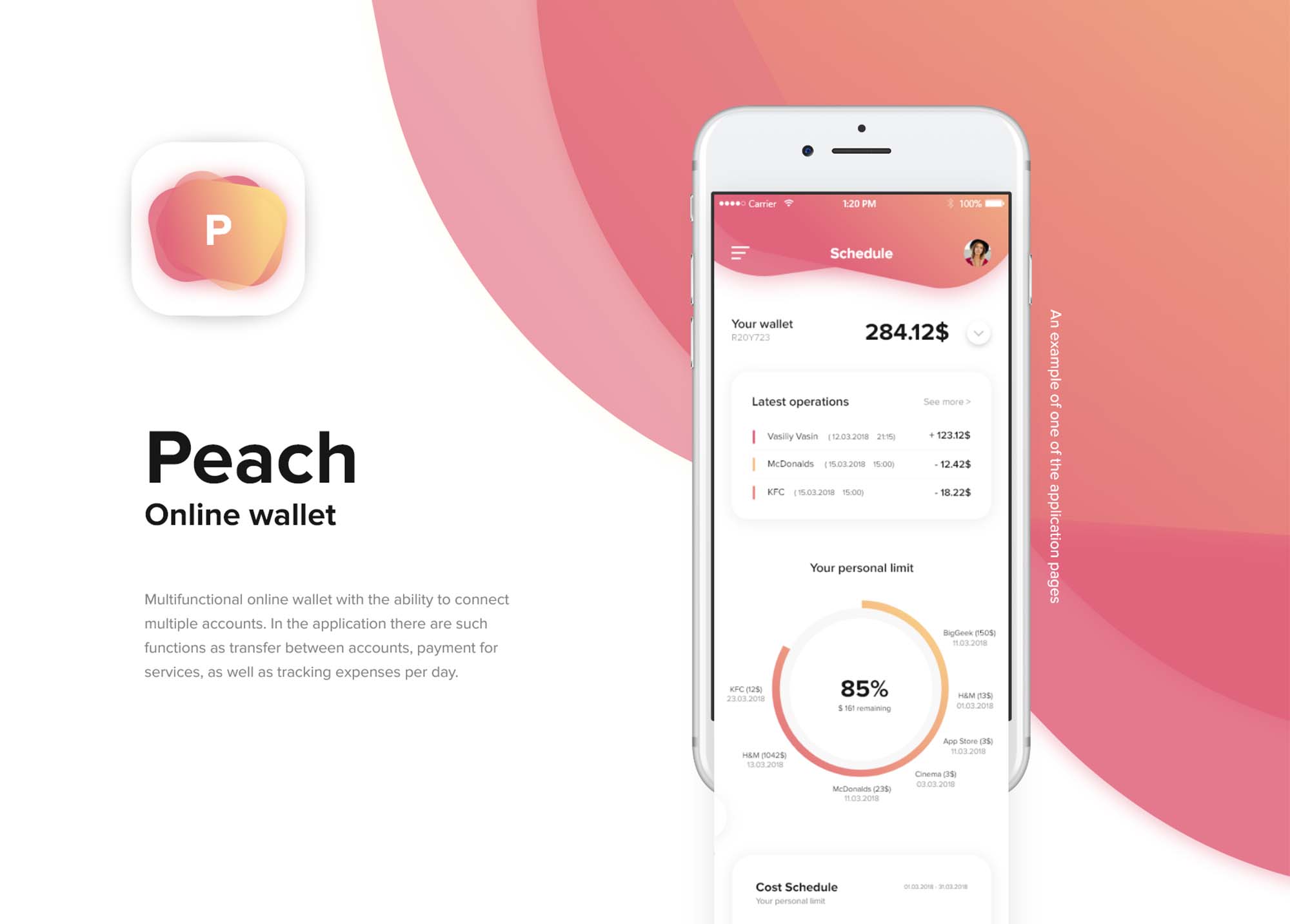Peach Online Wallet Ui Template