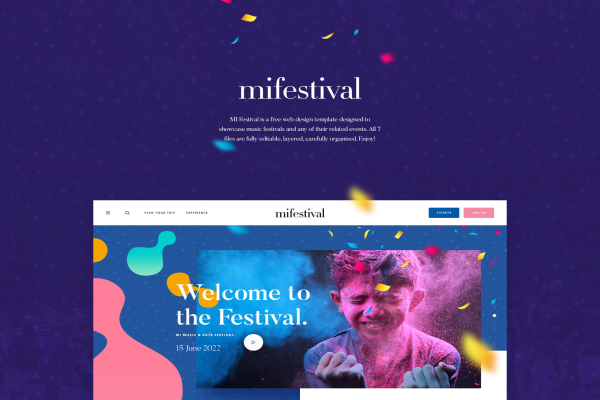 Celebration Events Website Template