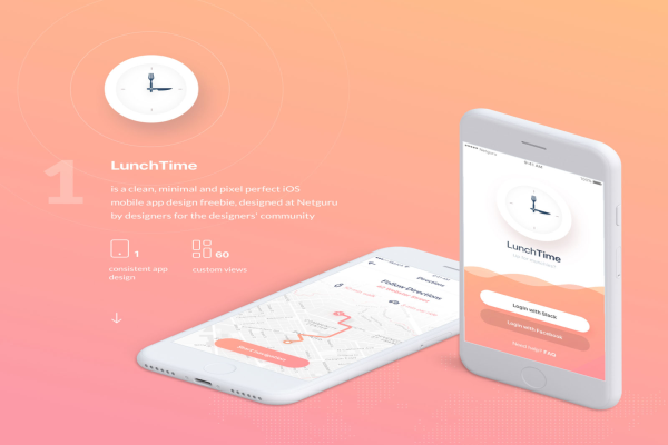 LunchTime Mobile App Ui Design Kit