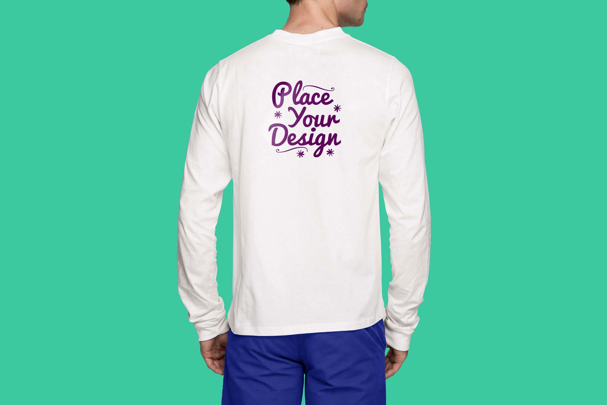 Long Sleeve T-Shirt PSD Mockup (Free) by Good Mockups