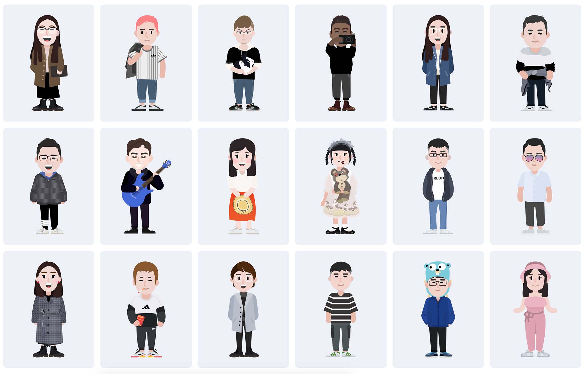 100 Cartoon Characters | Figma | Free Download | iMockups