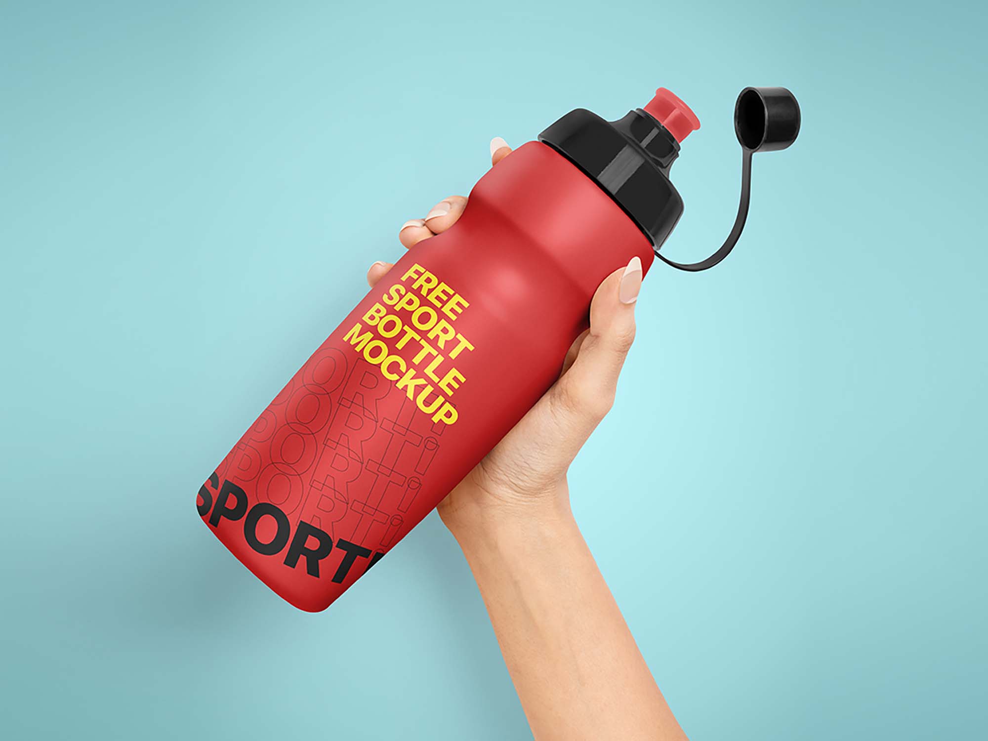 Download Sport Bottle PSD Mockup (Free) by Pixpine