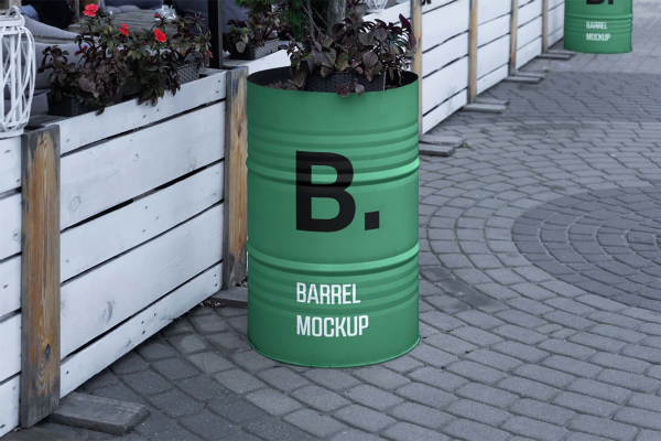Barrel Mockup