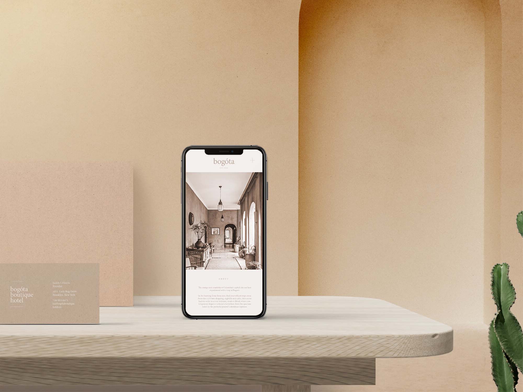 iPhone on Realistic Environment Mockup