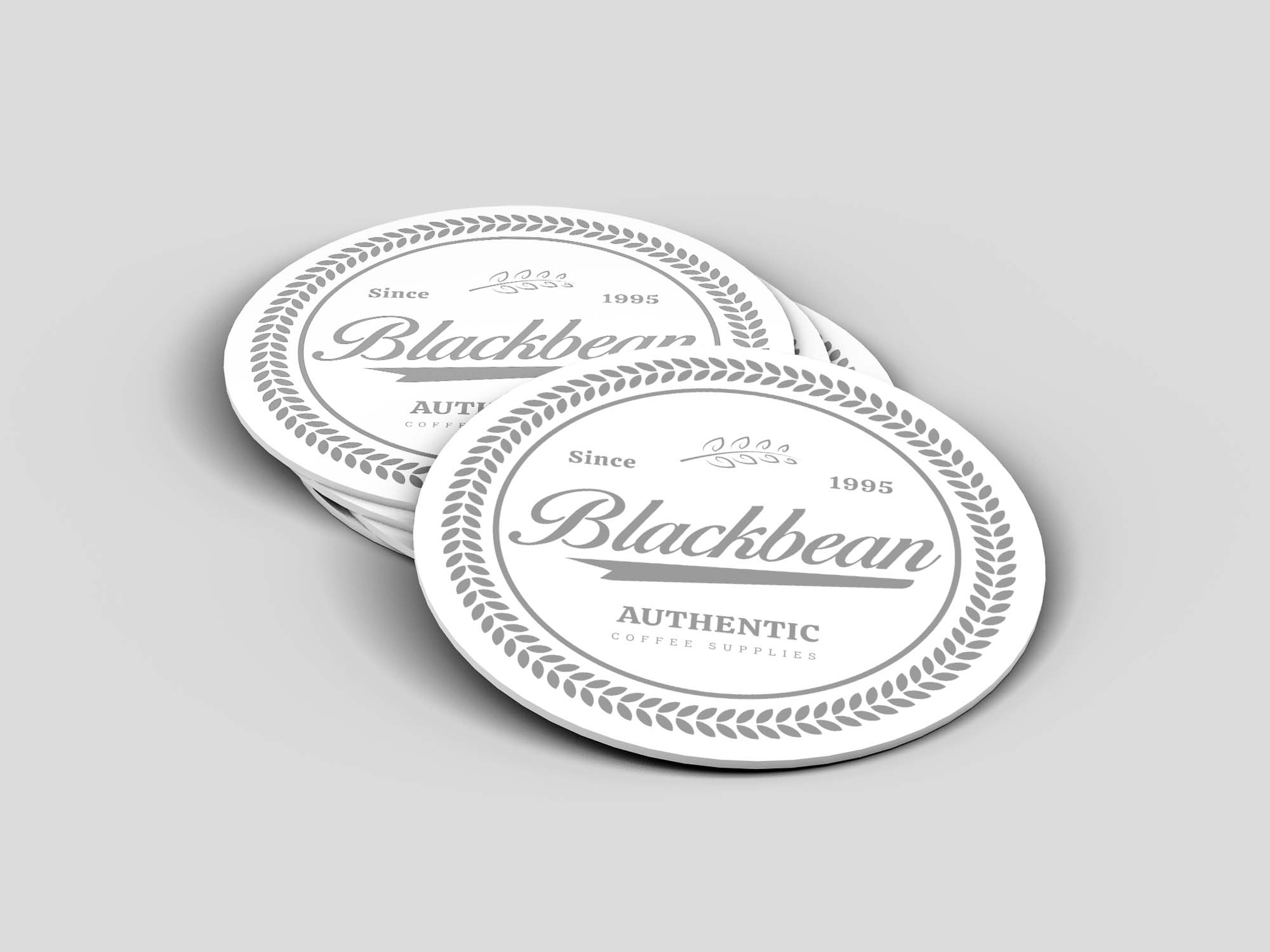 Coaster Label Mockups