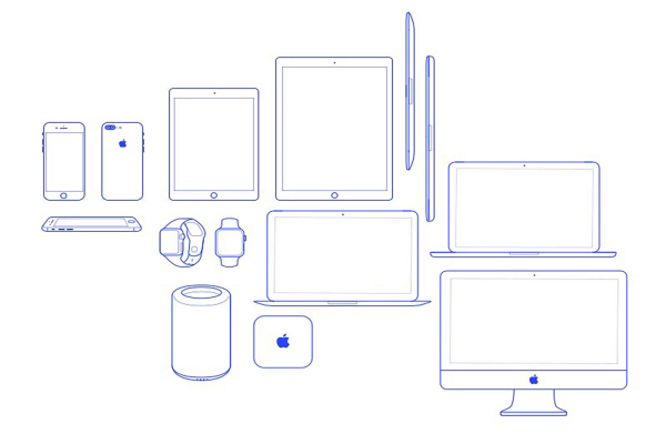 Apple Device Icons Set (Sketch)