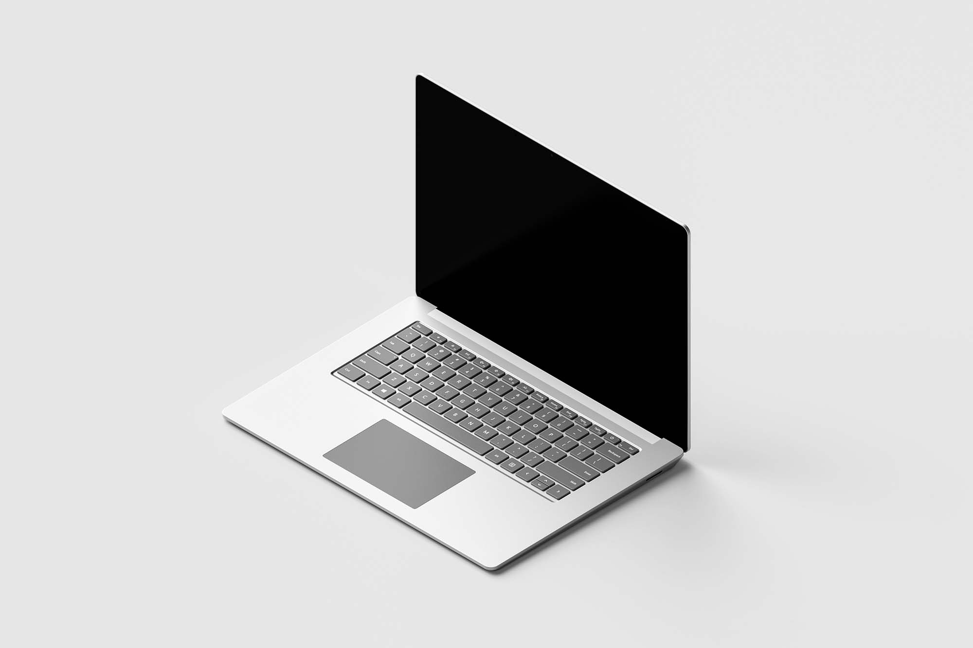 Isometric Surface Laptop PSD Mockup (Free) by Anthony Boyd ...