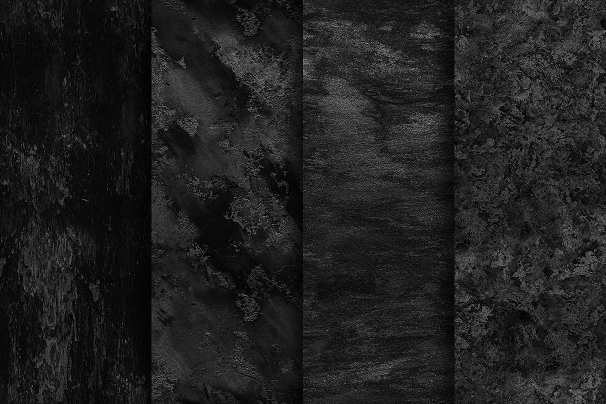 20 Seamless Black Textures