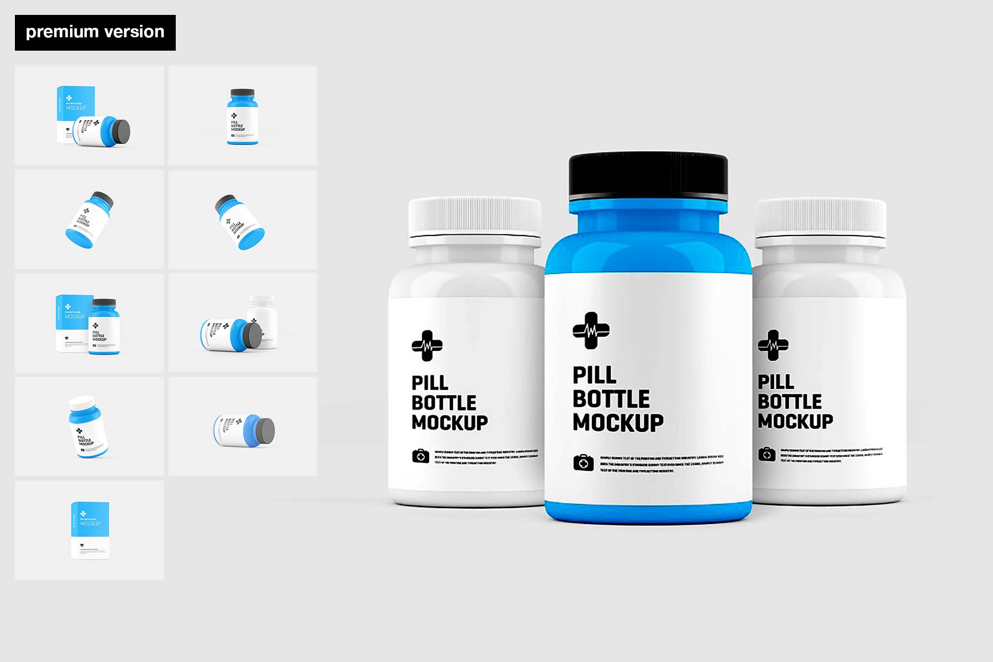 Download Pill Bottle PSD Mockup (Free) by ToaSin Studio