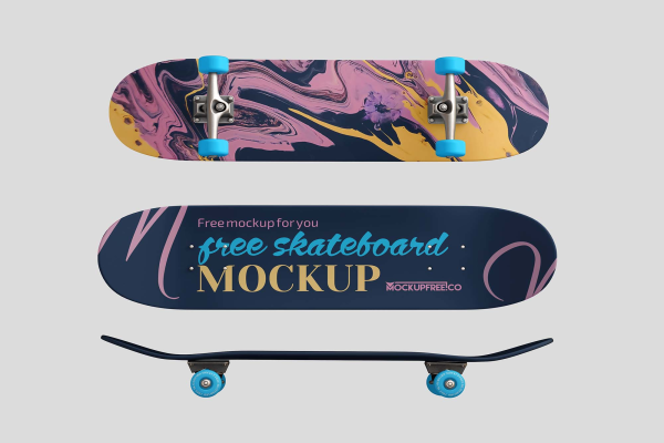 Classic Skateboard Mockup
