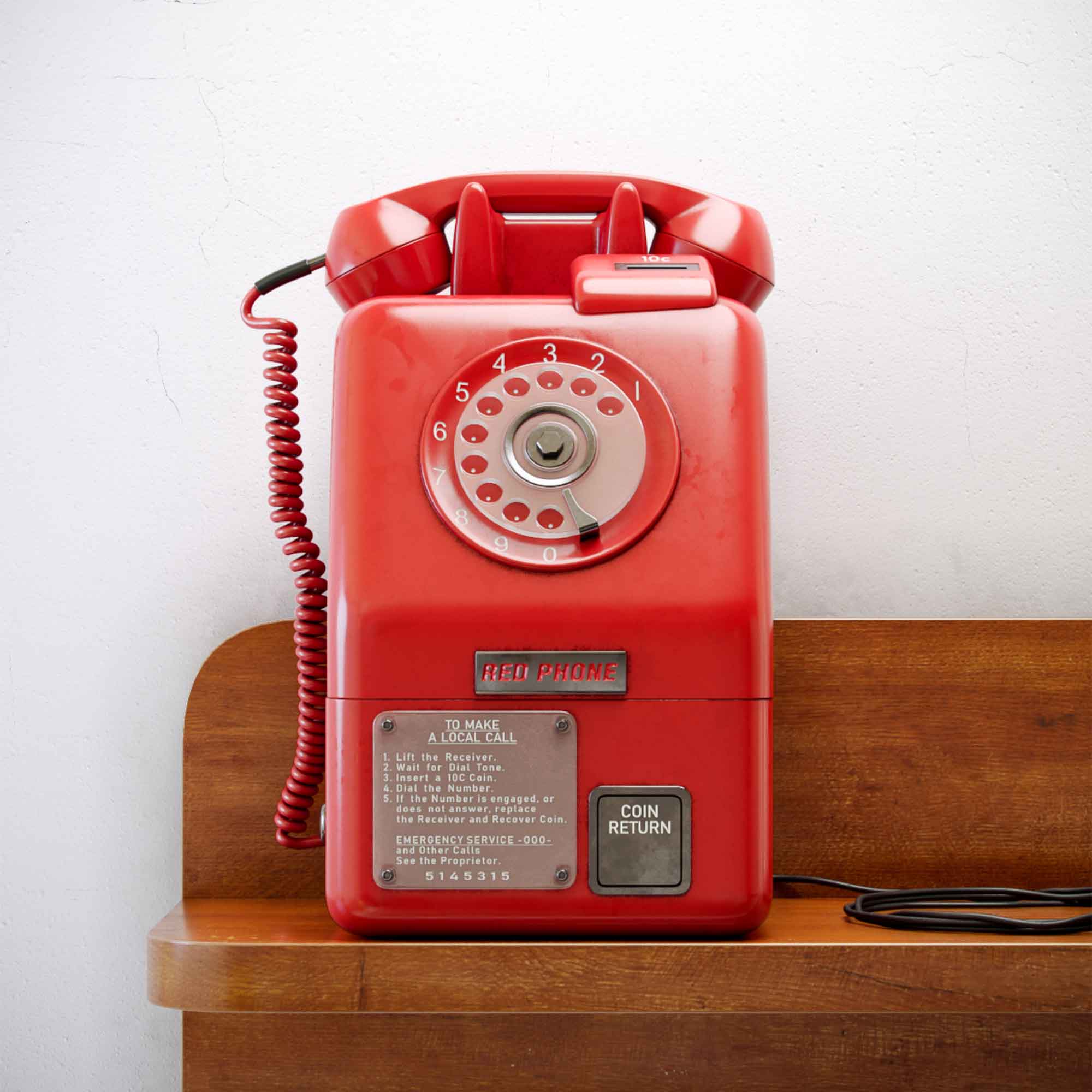 Retro Old Phone 3D Model