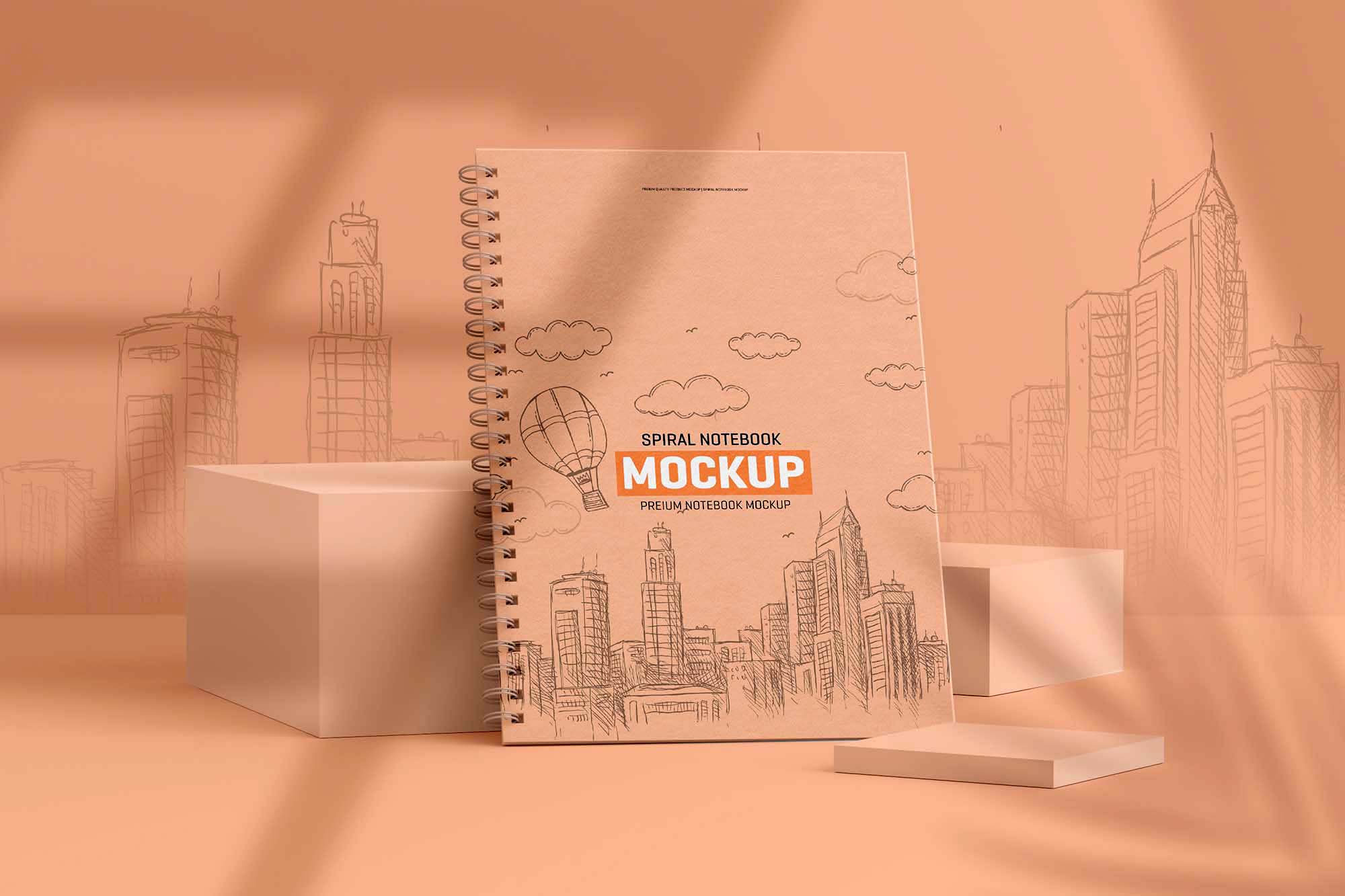 Spiral Notebook Mockup