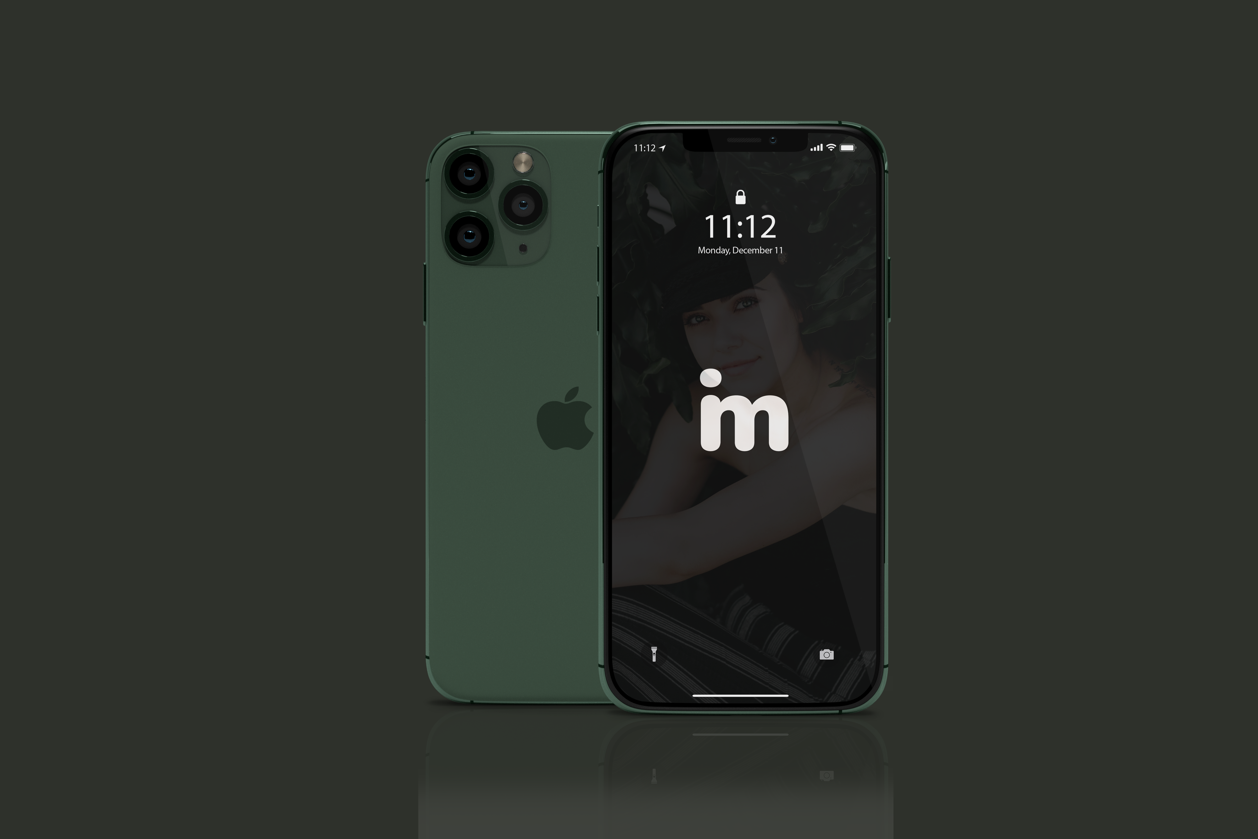 Green iPhone 11 Pro Mockup