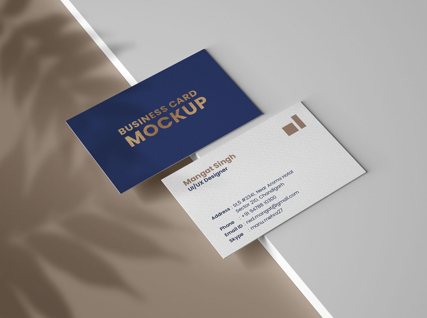 download business card mockup for adobe photoshop