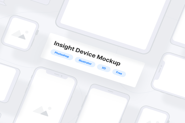 Insight Device Mockups for Wireframe Kit