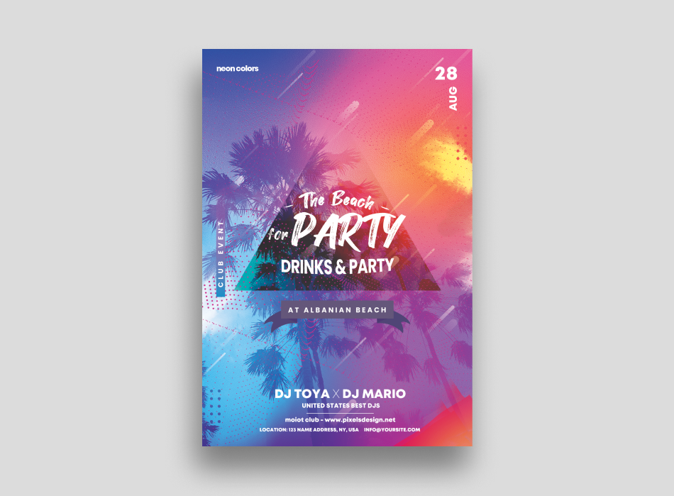 The Beach Party Flyer Template