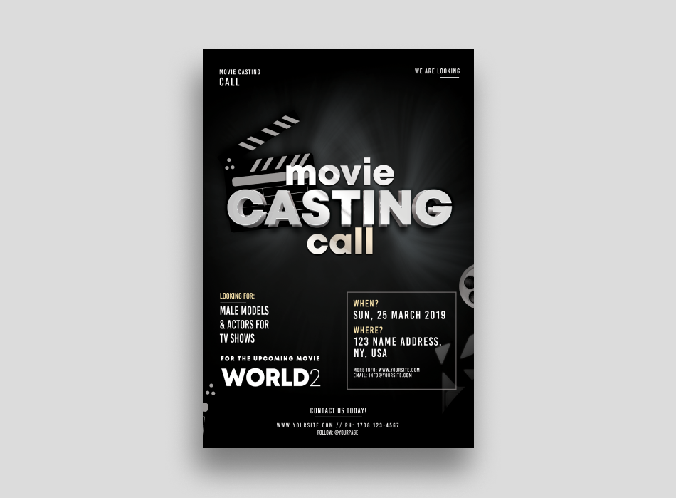 Casting Call – Flyer Template