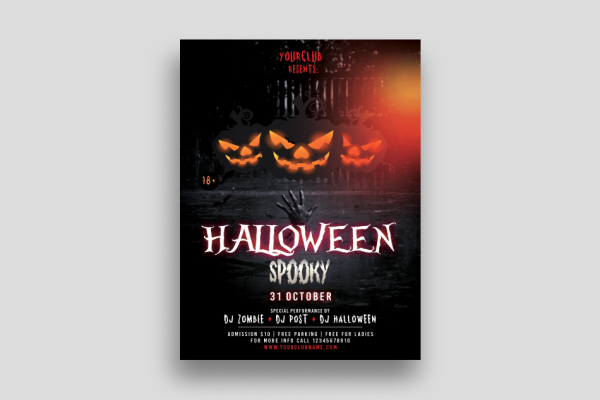 Halloween Spooky – Download Flyer Template
